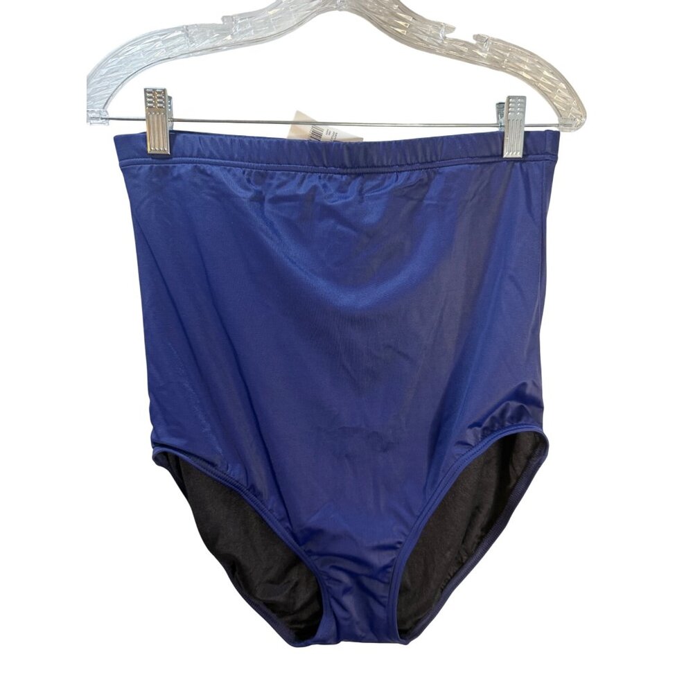 Navy Blue Womens Swim Bottoms Size 12 By Dream Suit Nylon &‎ Spandex With Tags